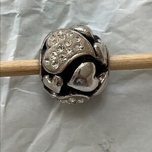 Sterling Silver and Crystal Charm